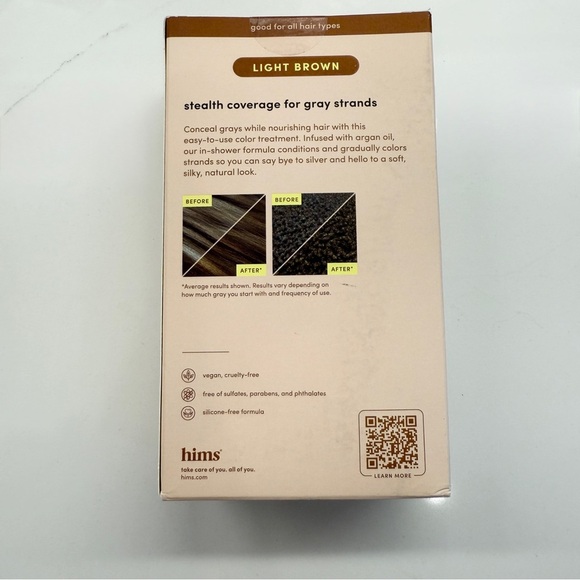 NIB! Men’s Hims Hair Color Light Brown Semi-Permanent 5 fl oz Set of 2 - Picture 5 of 10